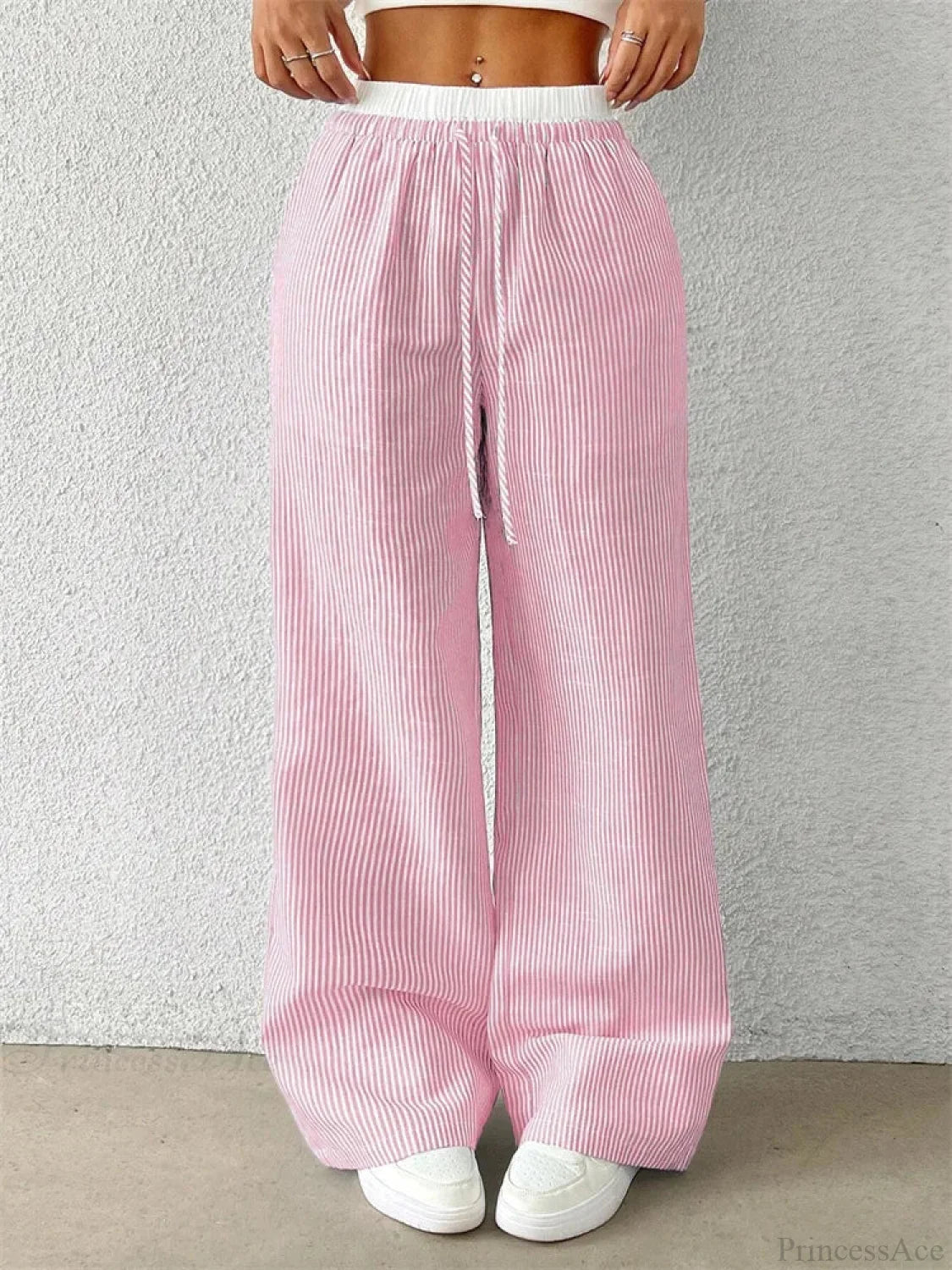 Leopard Drawstring Elastic Waist Loose Winter Pant pant-250223