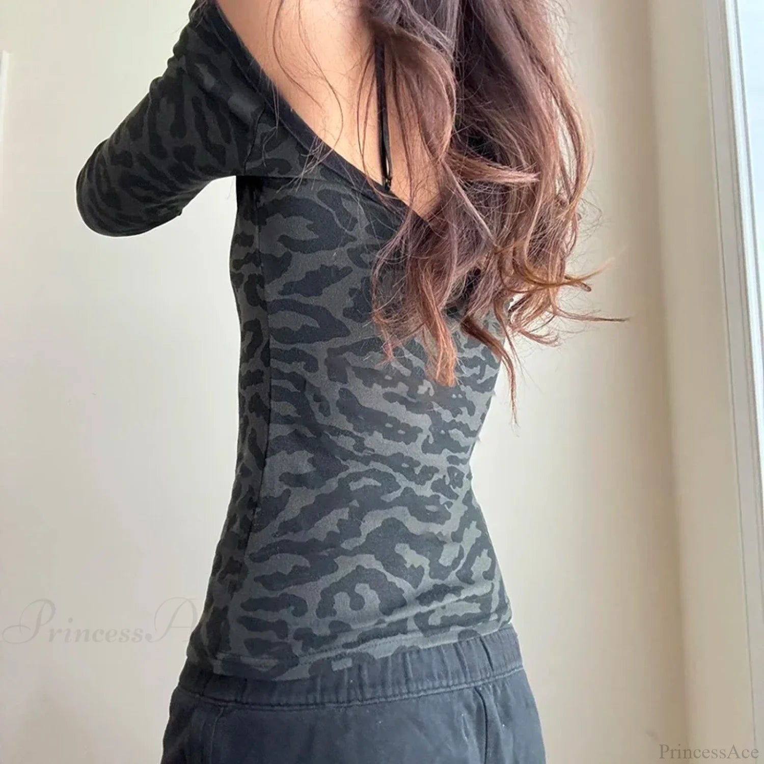 Leopard Patchwork Knit Top