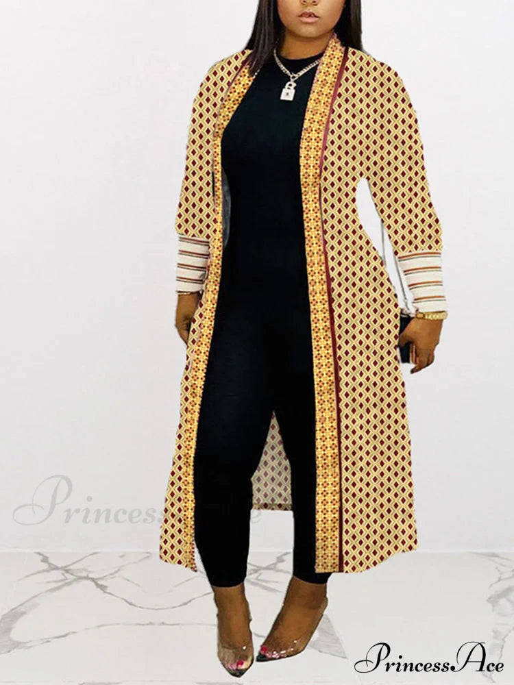 Leopard Print Graceful Bowknot Pleated Dress Cardigan