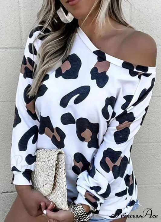 Leopard Print Top By Marina Tops & Blouses