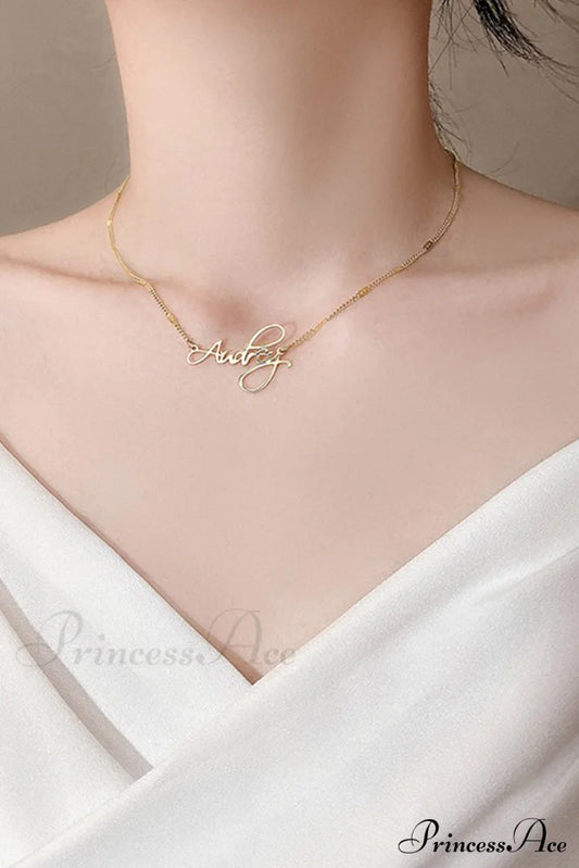 Letter Necklace Jewelry