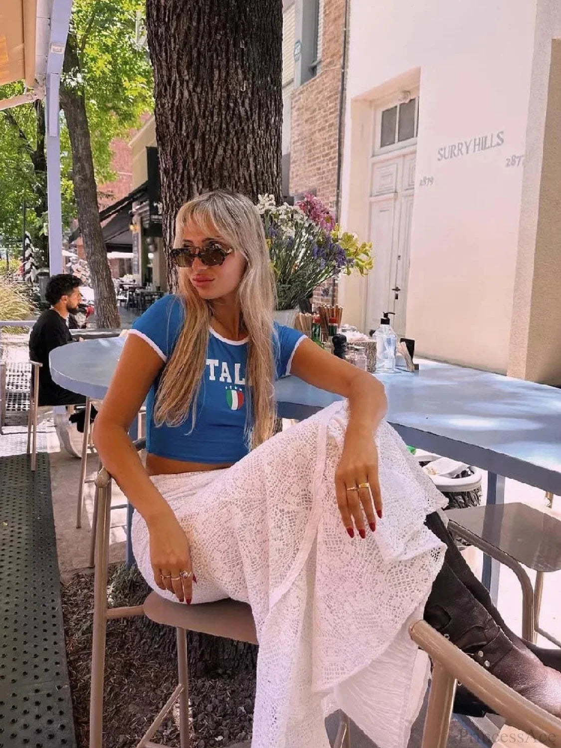 Letter Print Gothic Baby Tee T-shirt t-shirt-250223