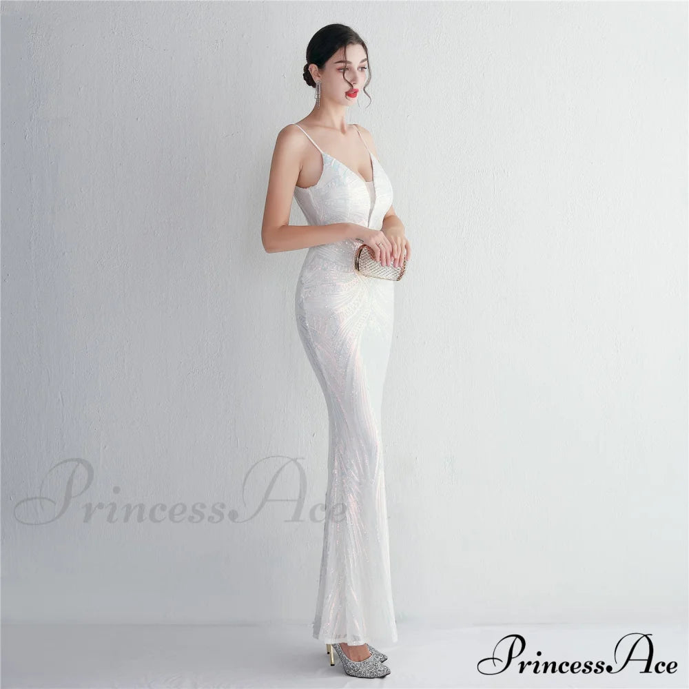 Liana Formal Sequin Charming Scroll Mermaid Dress S.o. Long Dresses