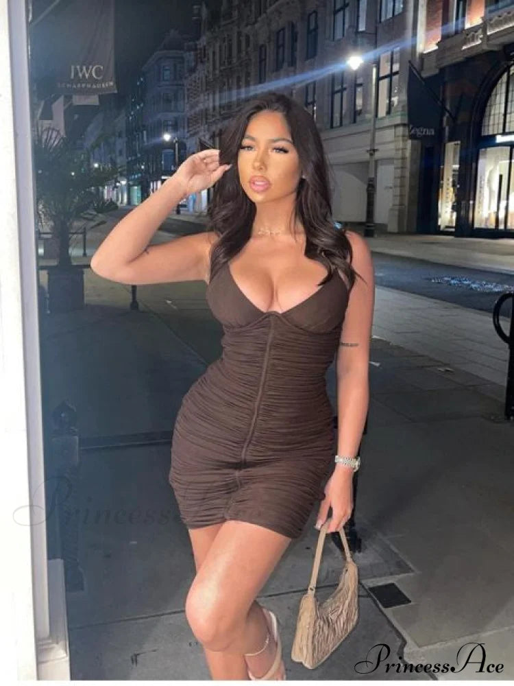 Logan Mesh Stylish Bodycon Mini Dress Dresses