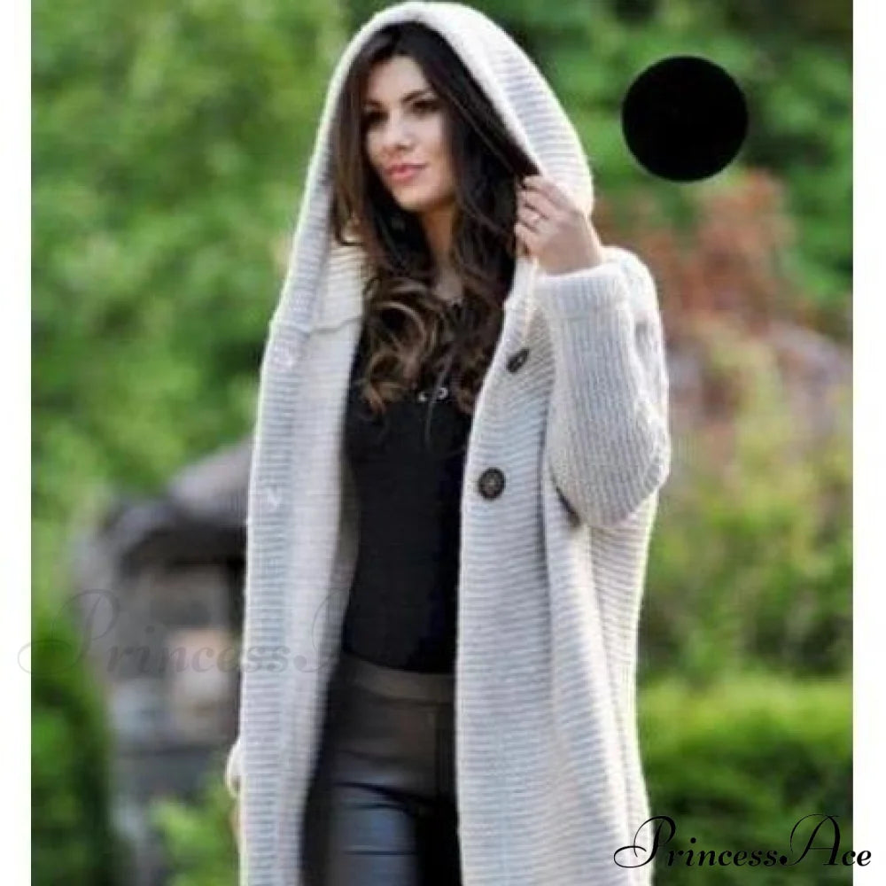 Casual Knitted Long Coat Beige also bought Best Sellings cardigan cardigans clothes Plus Size tops Topseller