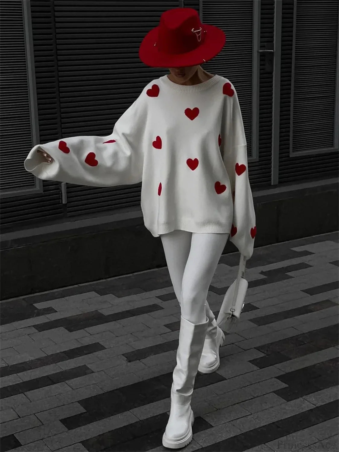 Loose Fashion Patchwork Long Sleeve Sweater