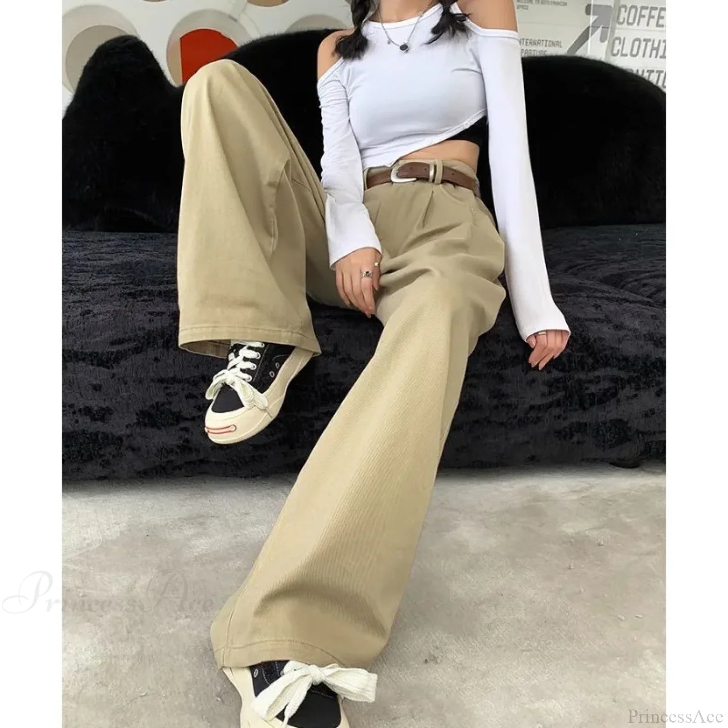 Loose Office Ladies Suit Pants Women