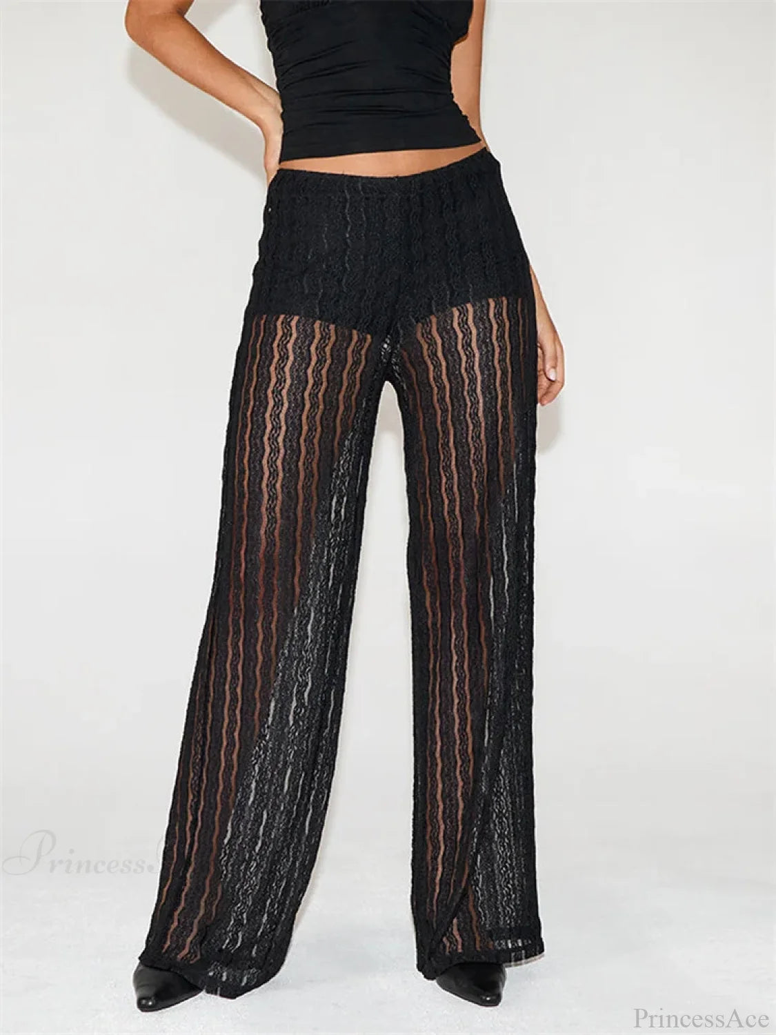 Loose Plaid Print Drawstring Casual Summer Pant pant-250223