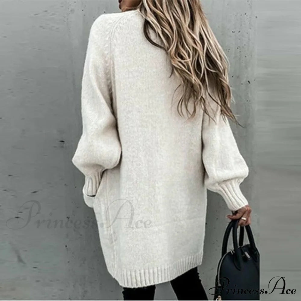 Loose Solid Casual Cardigan Coats