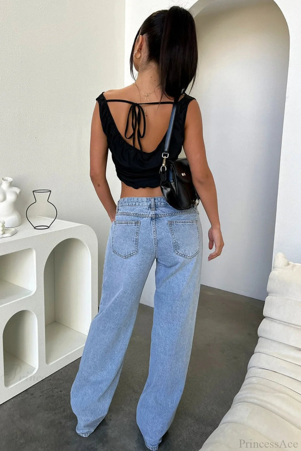 Low Rise Vintage Straight Jeans