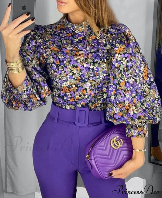 Lurdes Blouse Purple / M Tops & Blouses