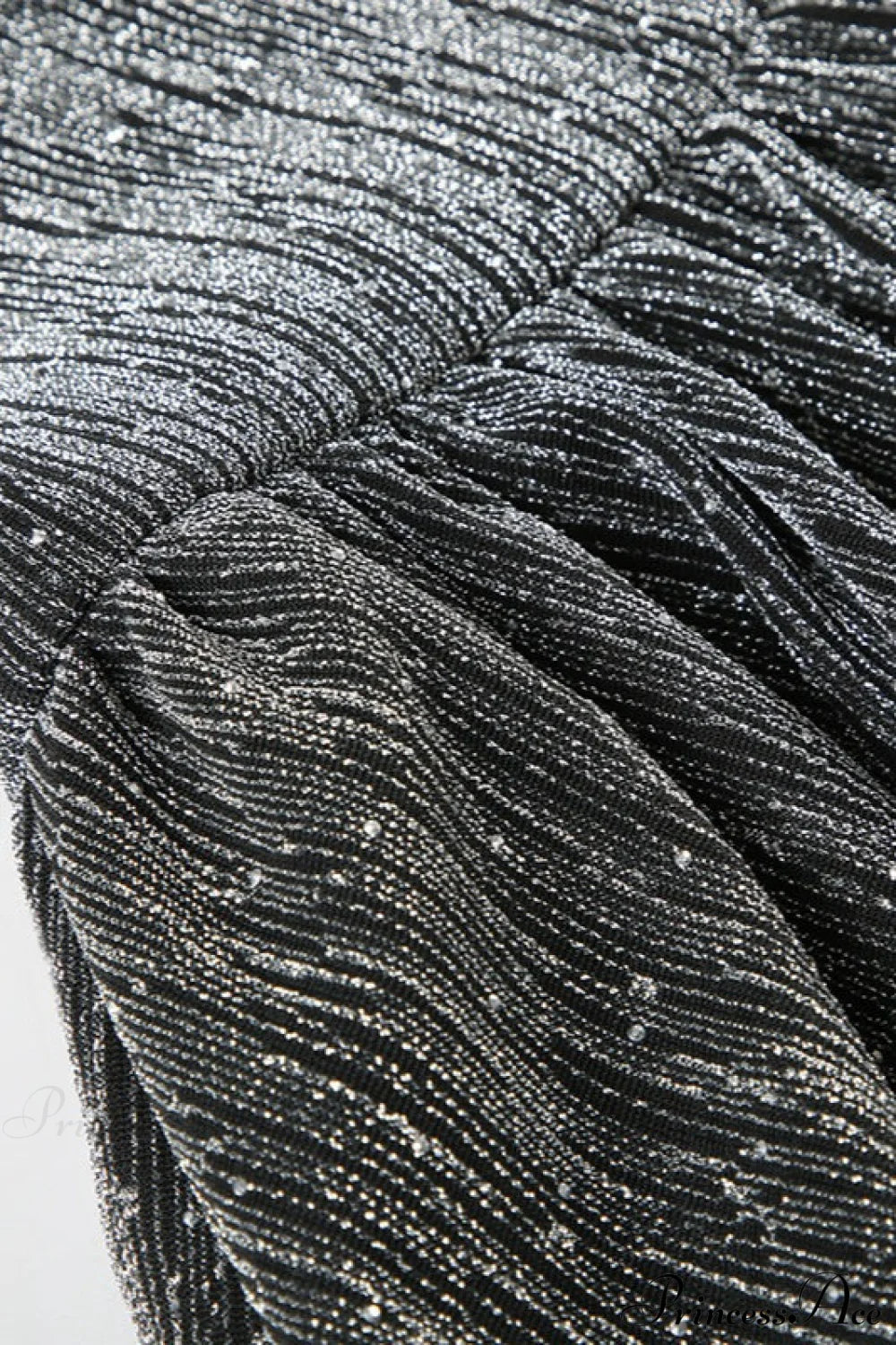 Lurex Shimmer Halter A-Line Party Dress