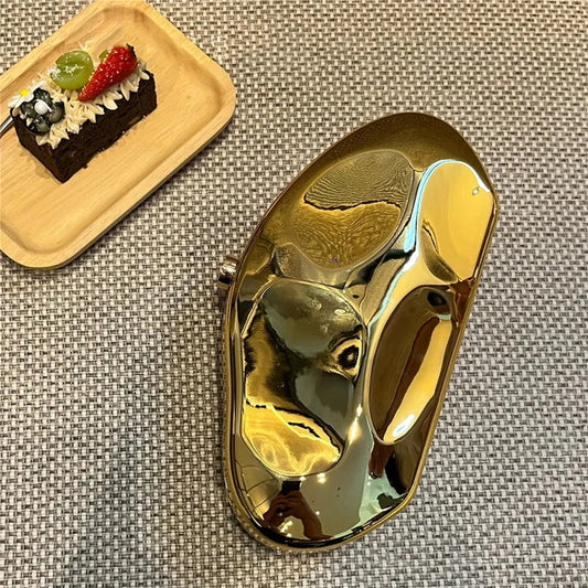 Luxury Gold Acrylic Evening Purse Designer Wedding Bag Gold / (20cm clutchbag-250126