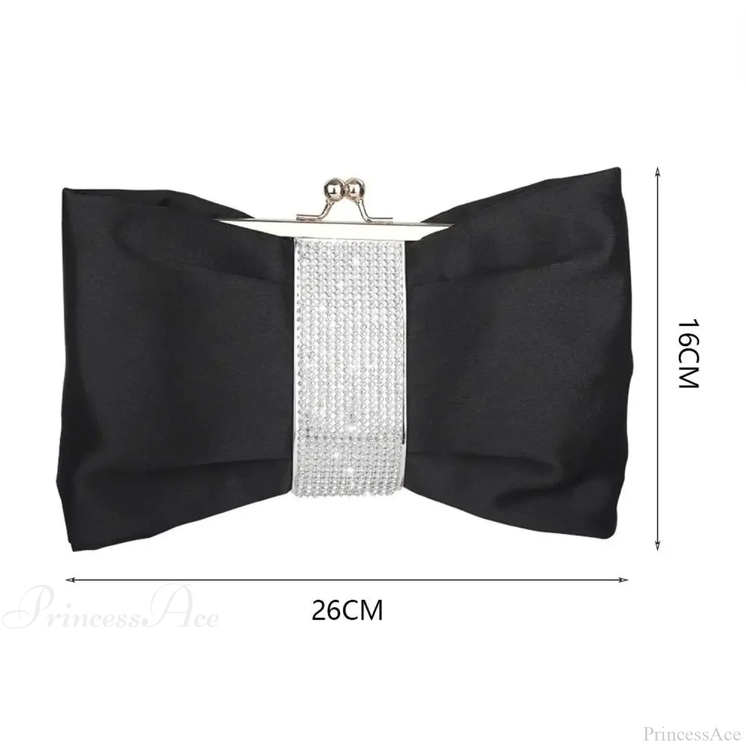Luxury Rhinestone Bow Evening Clutch Bag clutchbag-250126