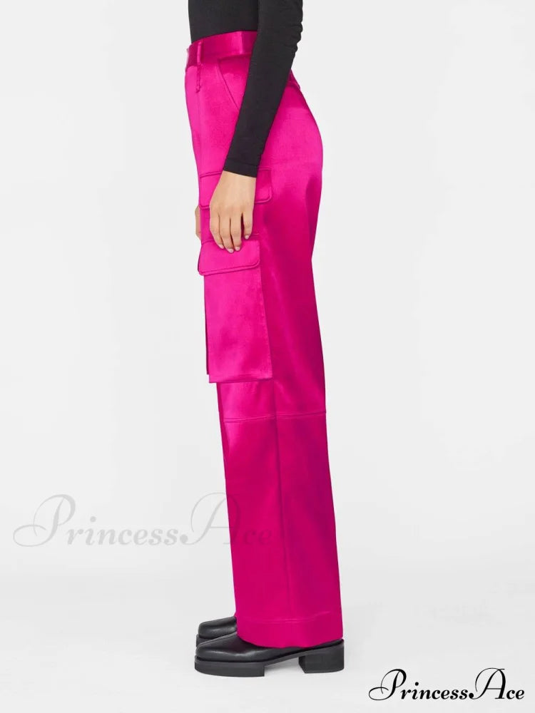 Magenta Blazer Stylish And Pants Set