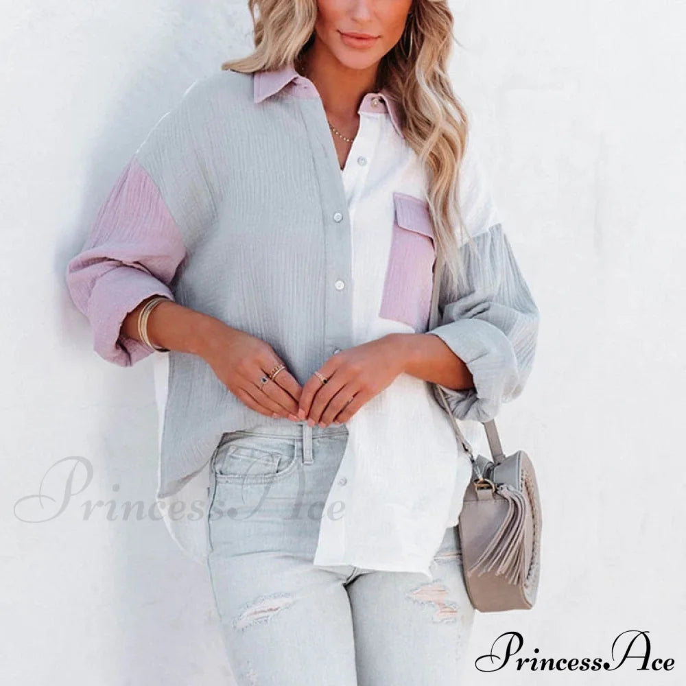 Marly Blouse Grey / S Tops & Blouses