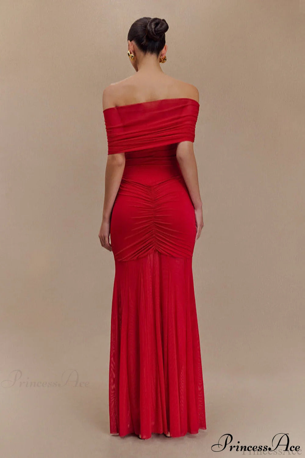 Mesh Panel Strapless Elegant Bodycon Party Dress