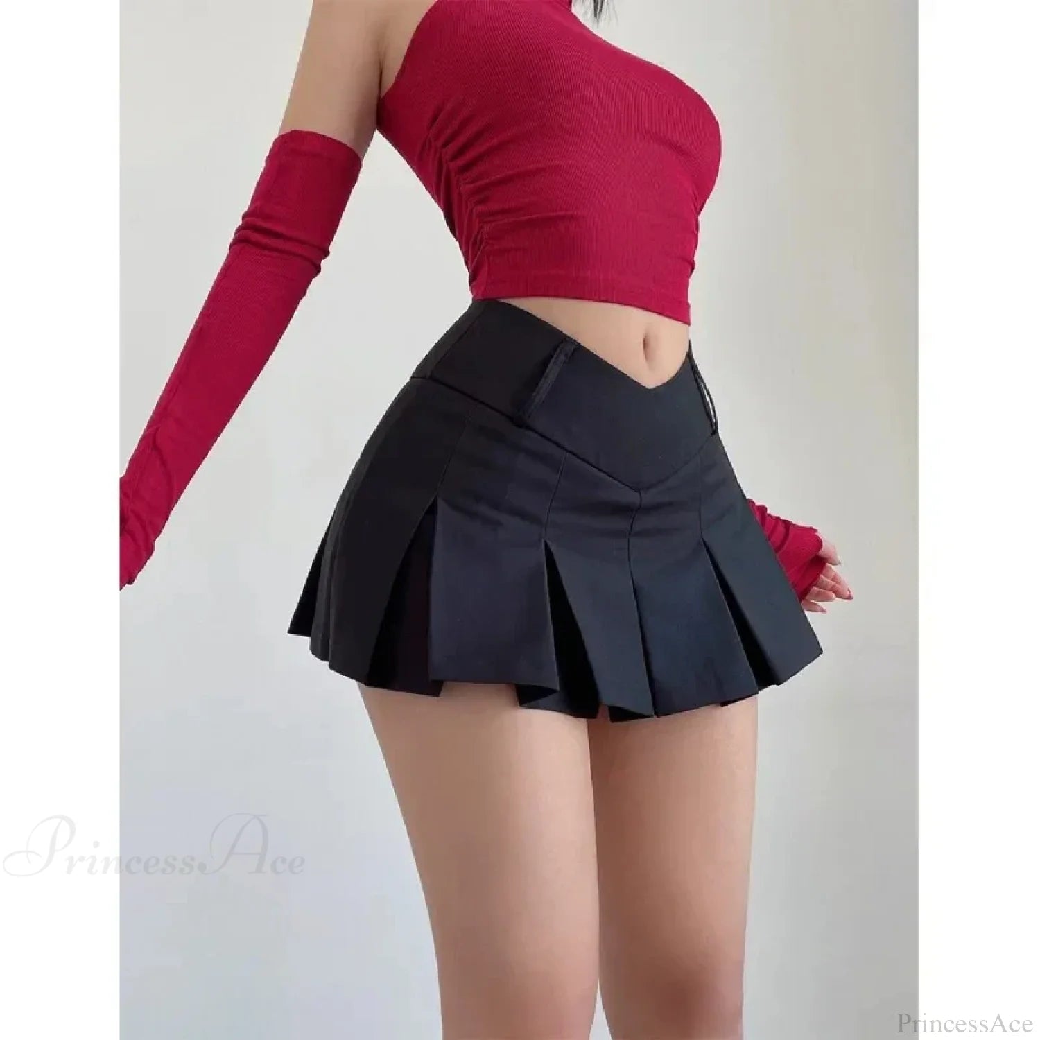 Micro A-Line V Waist Skirt skirts-250223