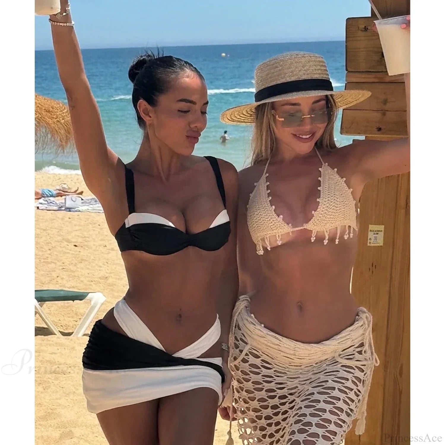 Micro Thong Beach Three Piece Swimsuit