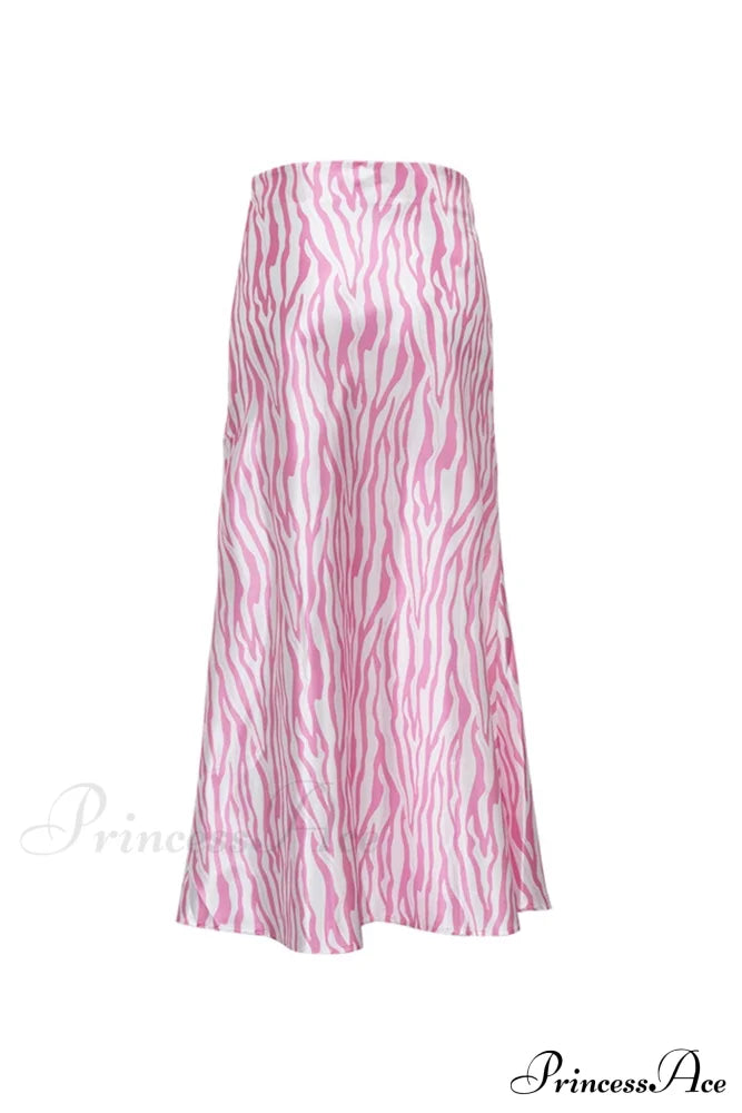 Midi Fishtail Zebra Skirt Skirts