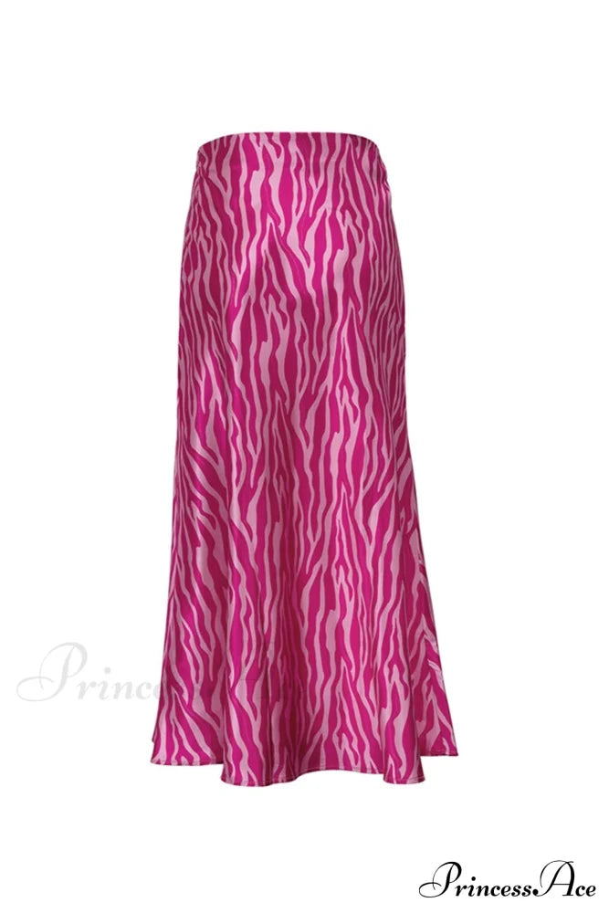 Midi Fishtail Zebra Skirt Skirts