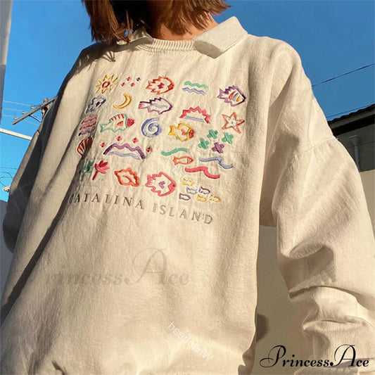 Mini Cute Colorful Graphic Cotton Hoody Pullover