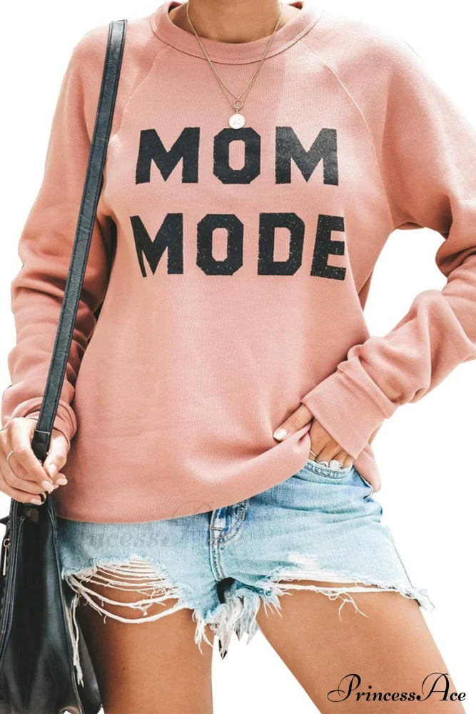 Mom Mode Sweatshirt Pink / M Sweatshirts