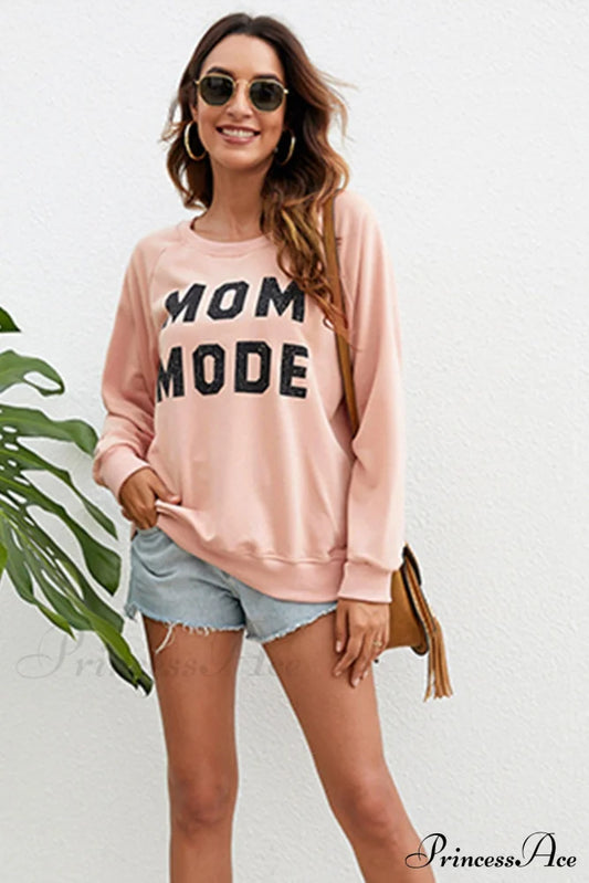 Mom Mode Sweatshirt Pink / S Sweatshirts