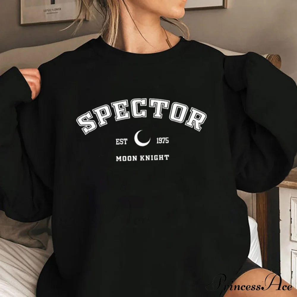 Moon Knight Print Sweatshirt Graphic Pullover