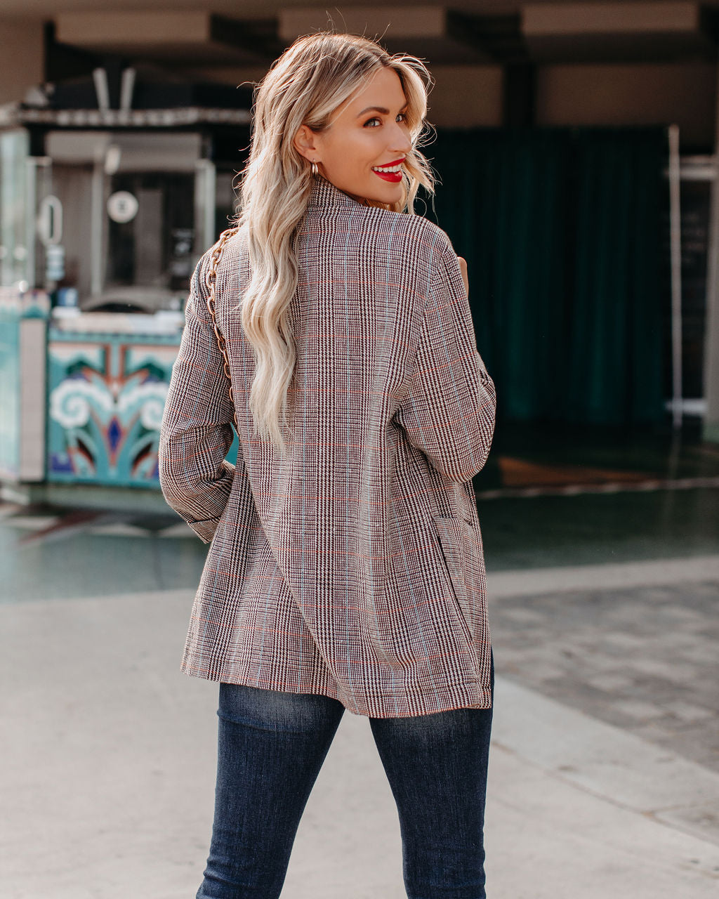 Muir Plaid Blazer with Pockets