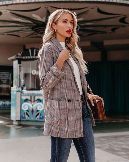 Muir Plaid Blazer with Pockets