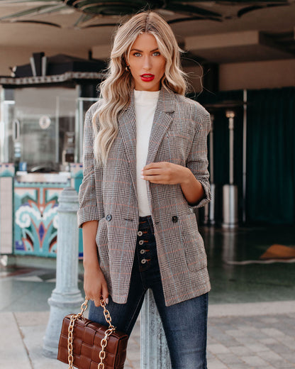 Muir Plaid Blazer with Pockets