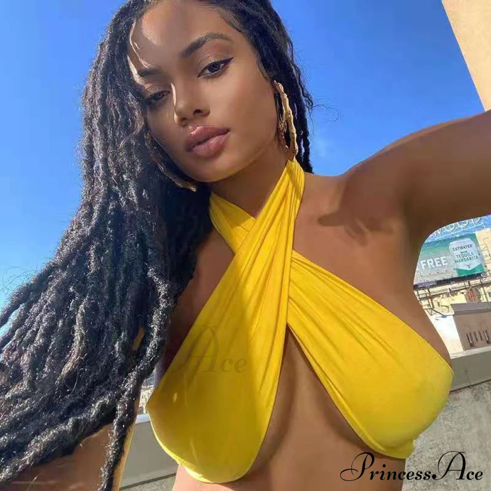 Multi-way Wrap Around Bandage Top Free From Label