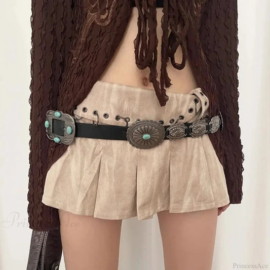 National Mysterious Gem Inlaid Strap Black / 110cm