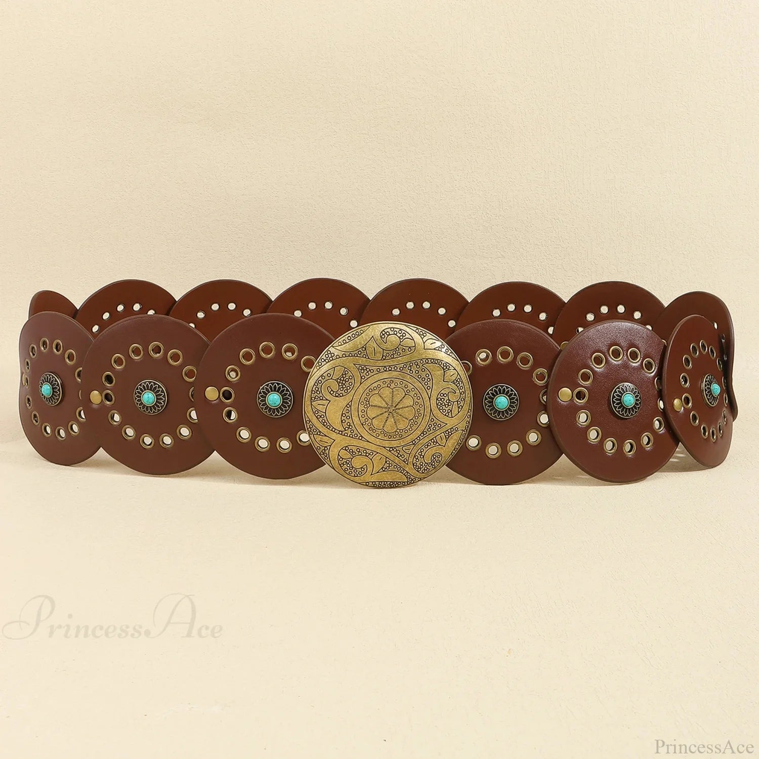 New Gothic Vintage Western Boho Belt brown