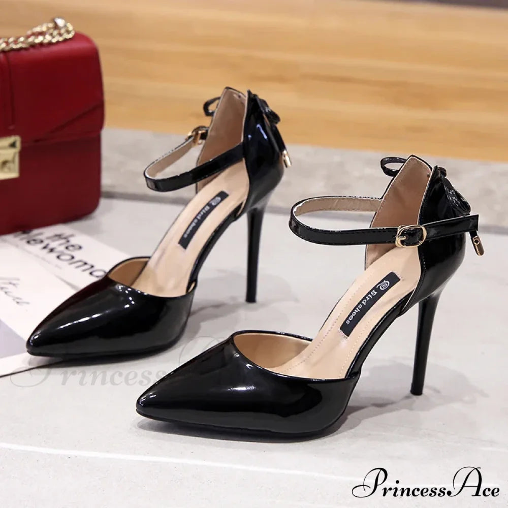 New Pumps Shoes Pointedfashion Sexy Black Wedding Bridal Ladies Heels High Heel