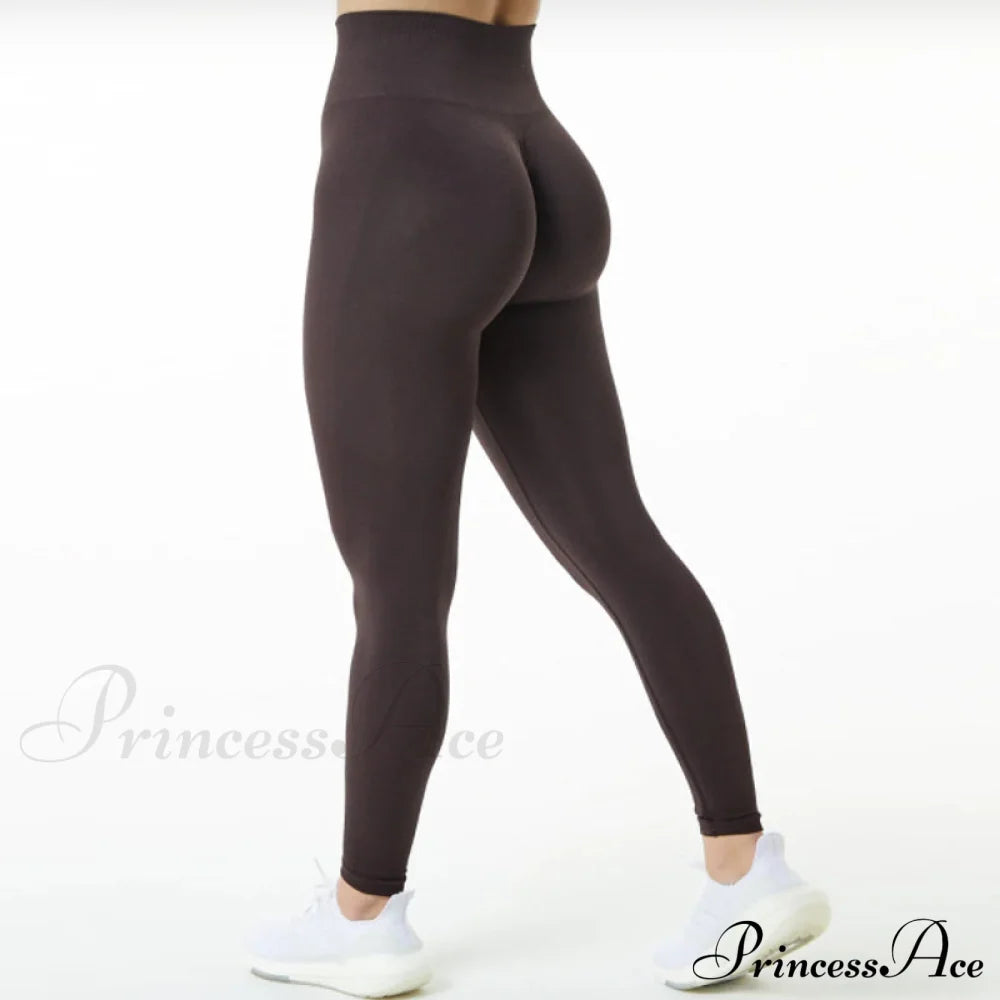 New Scrunch Butt Leggings Brown 2 / S