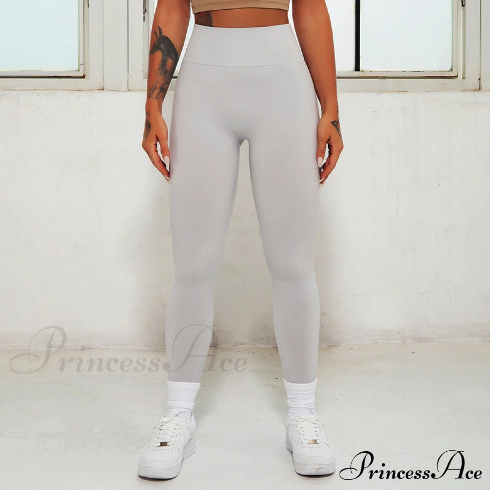 New Seamless Scrunch Leggings White / S