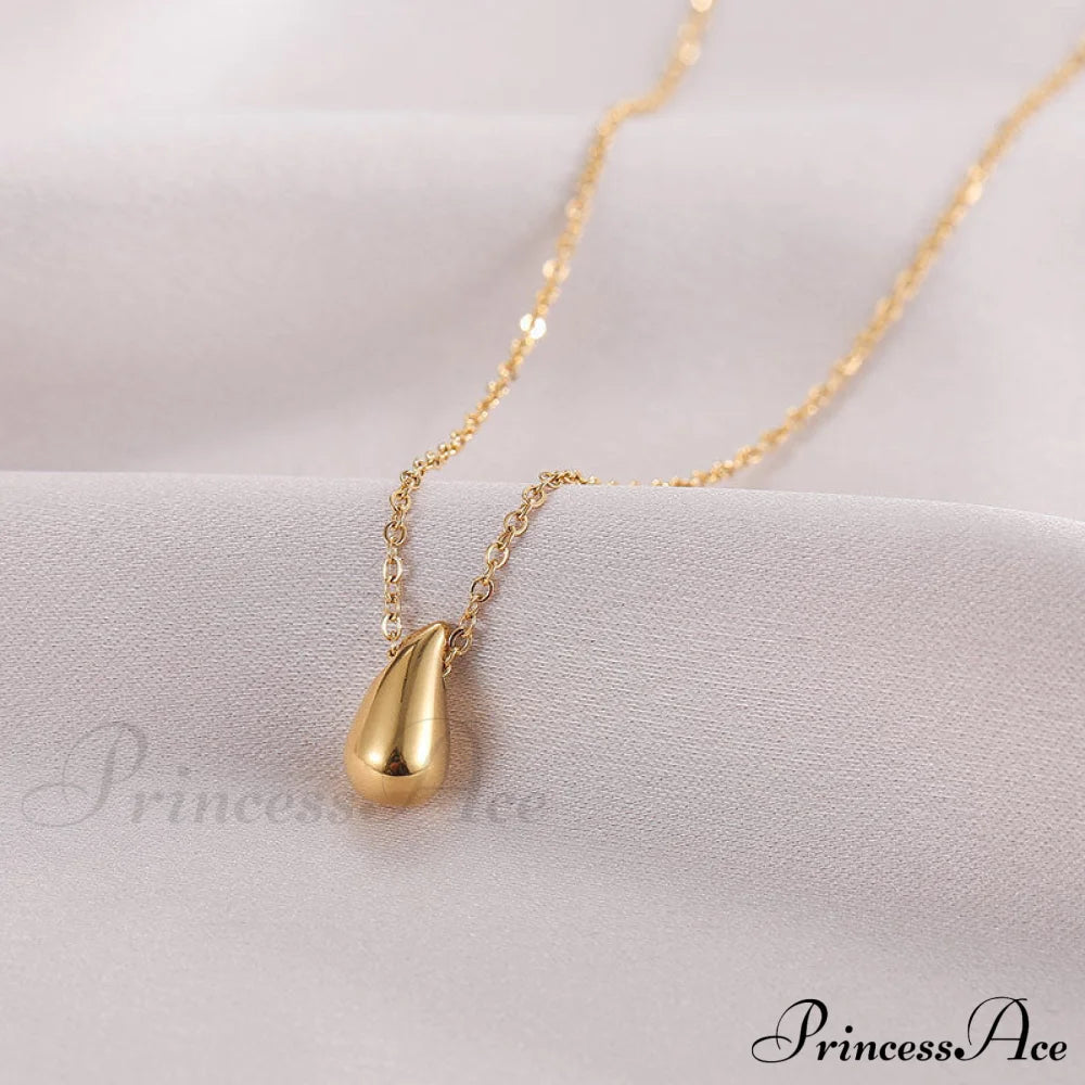 Niche Design Drop-Shaped Simple High-End Necklace