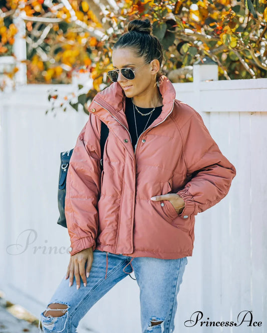 Nicola Puffer Jacket With Pockets Coats-L