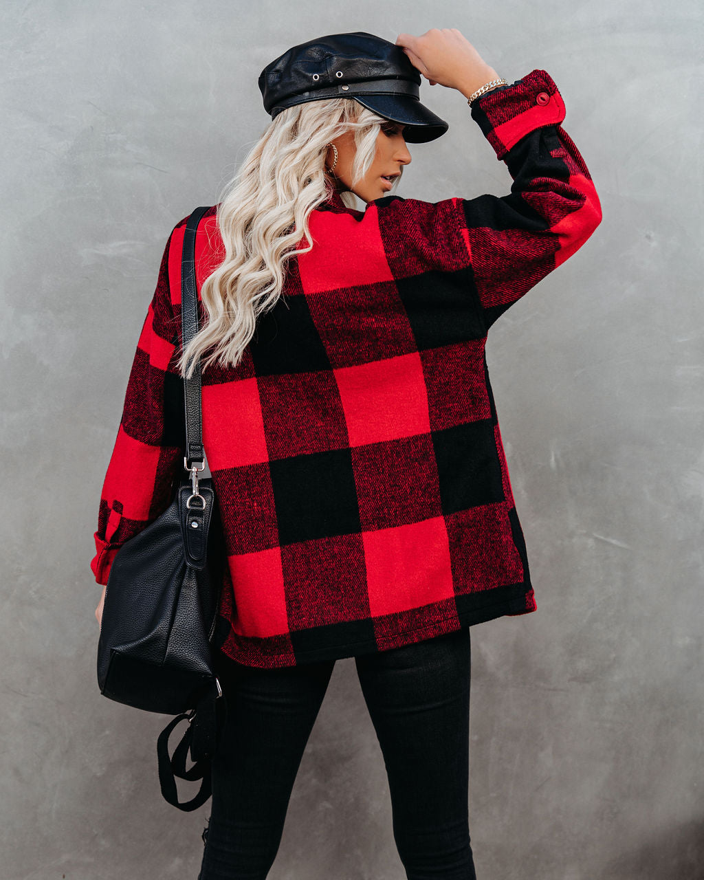 Nicolas Plaid Button Down Shirt Jacket