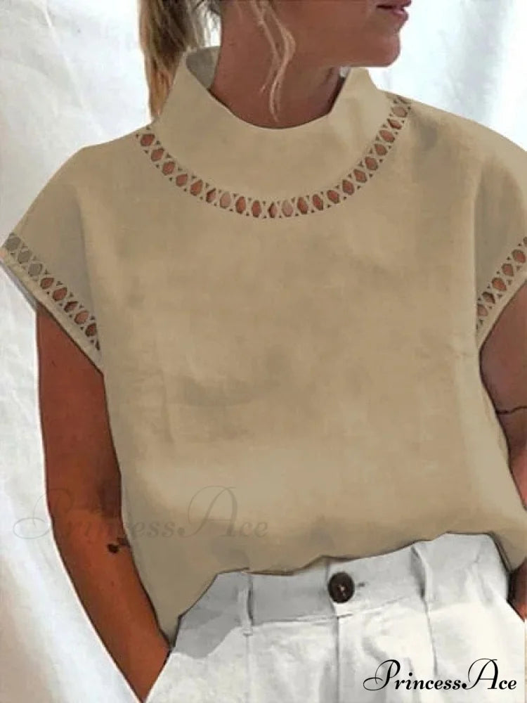 Nicolette Blouse Khaki / S Tops & Blouses