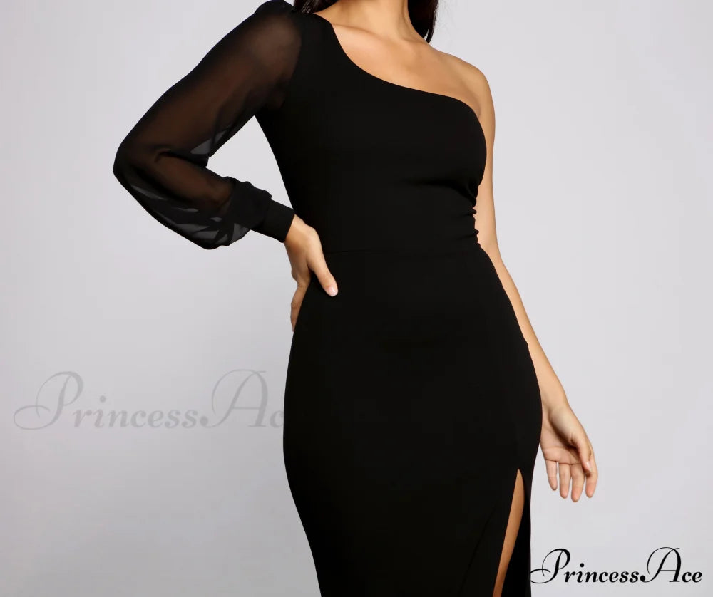 Odette Formal One Charming Shoulder Crepe Mermaid Dress S.o. Long Dresses