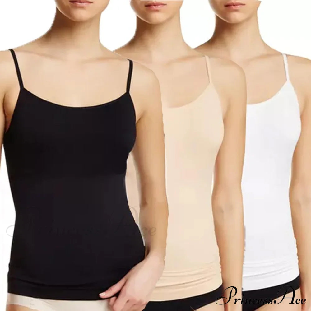 3-Pack: Women's Seamless Shaping Camisoles Assorted __stock:500 clothes refund_fee:1200 tops