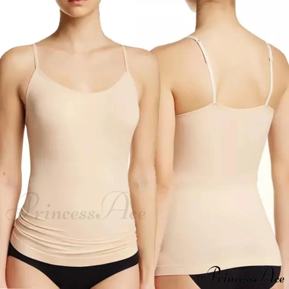 3-Pack: Women's Seamless Shaping Camisoles Beige __stock:500 clothes refund_fee:1200 tops