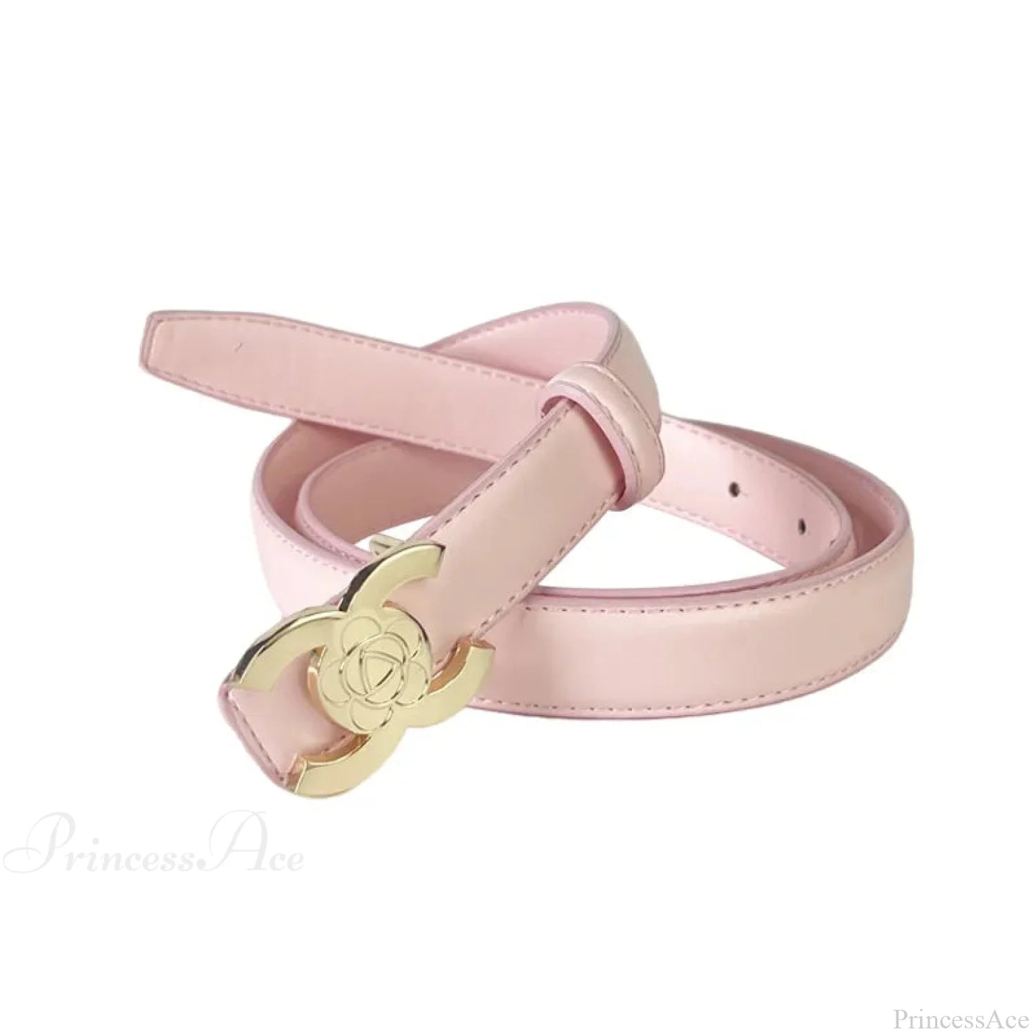 Opulent Gothic Designer Letter Belt Pink / 108cm