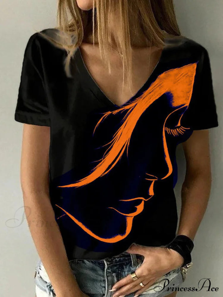 Orlanda Tee Orange / Xs Tops & Blouses