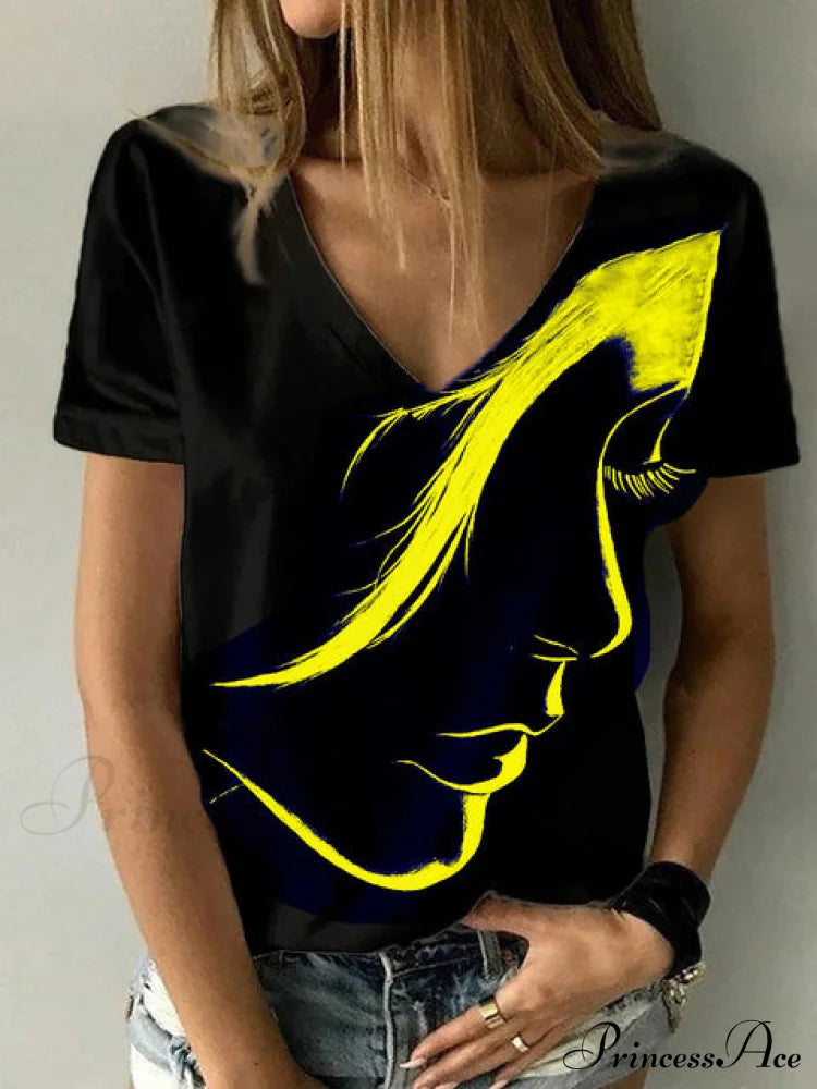 Orlanda Tee Yellow / Xs Tops & Blouses