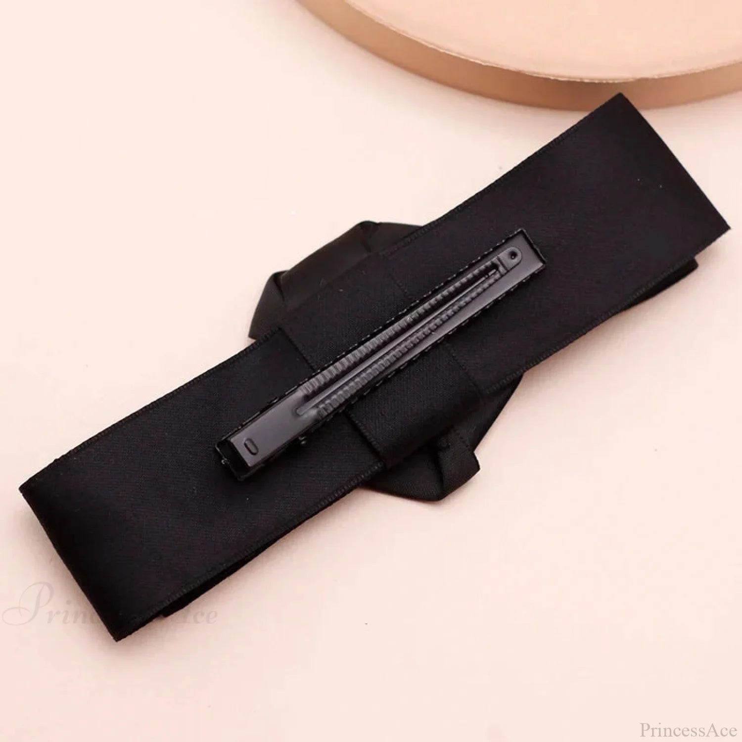 Oversized Bow Knot Fabric Rose Top Clip Hair Accessory For Christmas Accessories-L