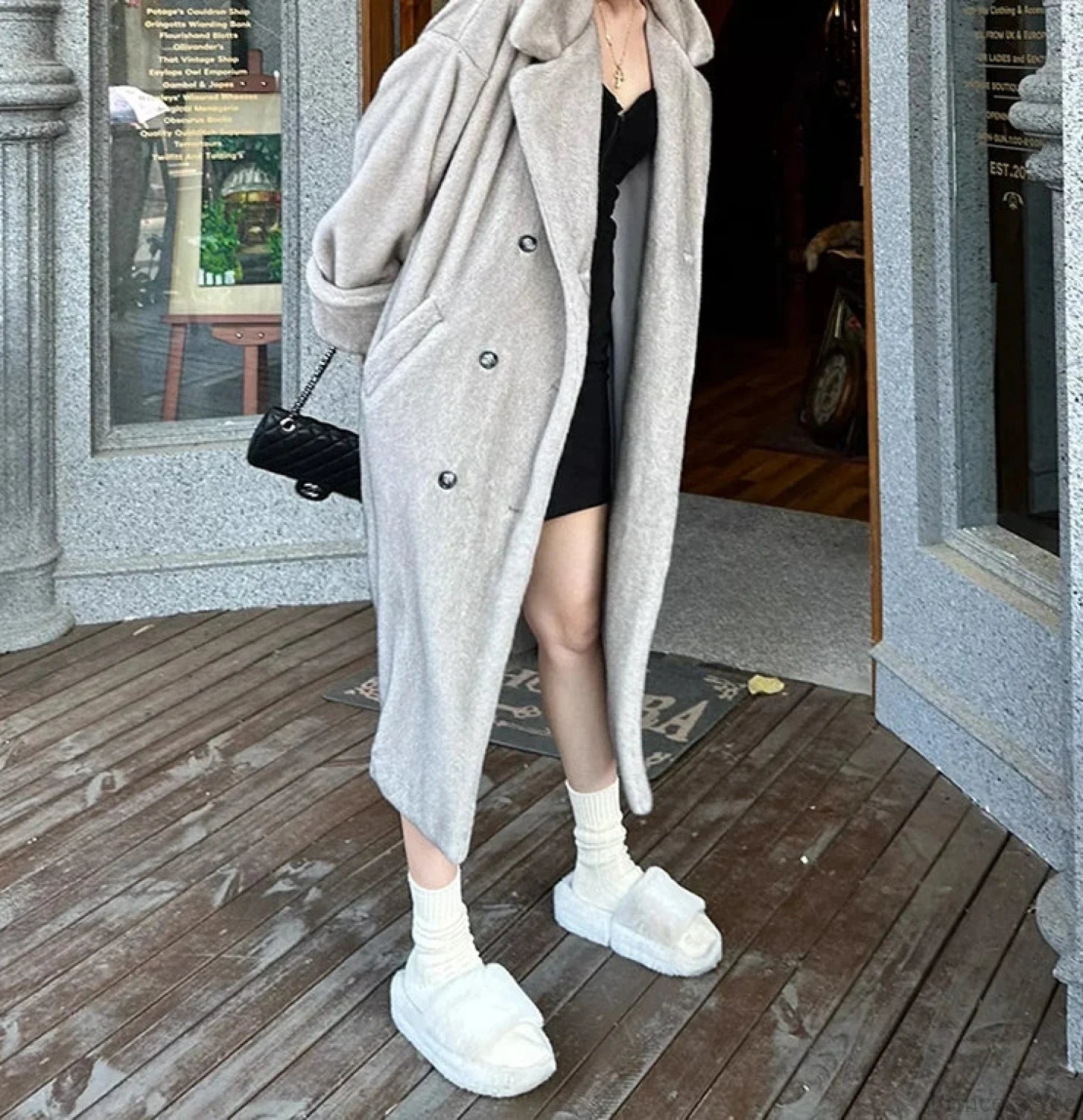 Oversized Faux Mink Fluffy Winter Overcoat